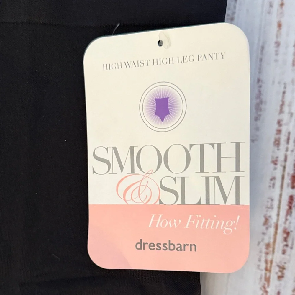Dressbarn Black Smooth & Slim High Waisted Shapewear 1X NWT - Picture 4 of 7